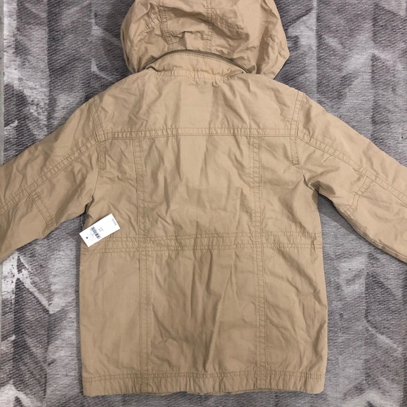 New Gap Kids Utility Jacket hood S/P 6-7 - Picture 4 of 4
